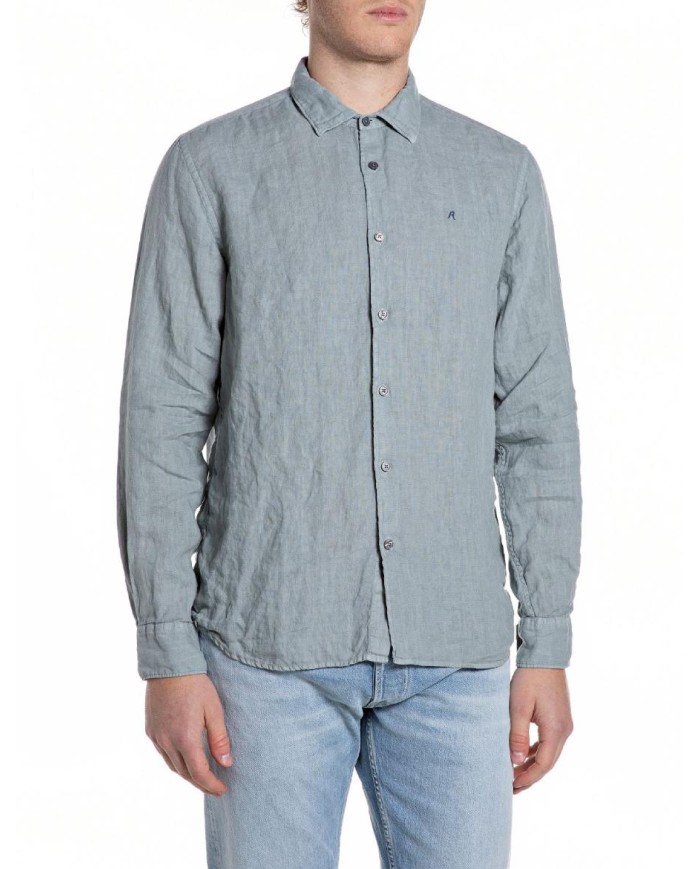 REPLAY CAMICIA DI LINO