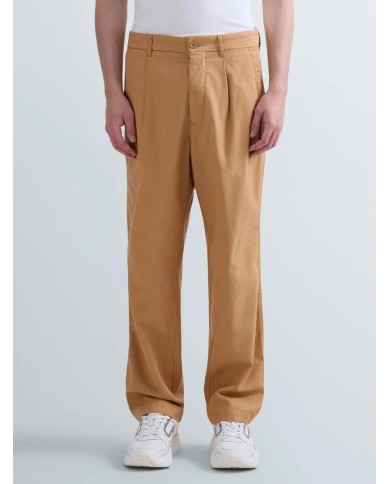 REPLAY PANTALONI REGULAR FIT IN LINO E COTONE