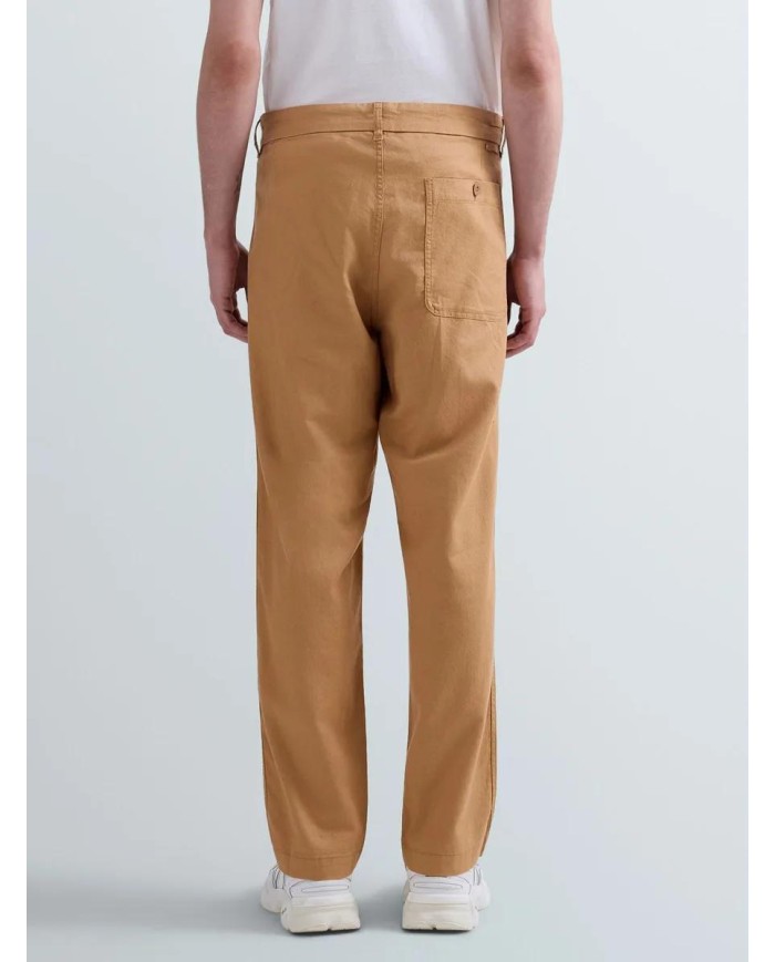 REPLAY PANTALONI REGULAR FIT IN LINO E COTONE