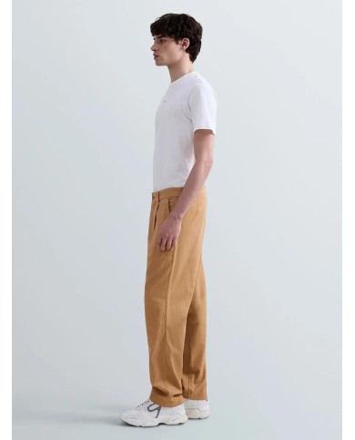 REPLAY PANTALONI REGULAR FIT IN LINO E COTONE