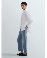 REPLAY CAMICIA COMFORT FIT IN COTONE