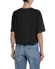 REPLAY MAGLIETTA CROPPED IN JERSEY