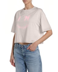 REPLAY MAGLIETTA CROPPED IN JERSEY