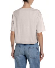 REPLAY MAGLIETTA CROPPED IN JERSEY