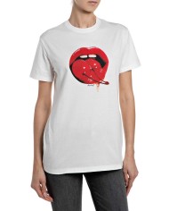 REPLAY MAGLIETTA IN JERSEY CON STAMPA GRAFICA