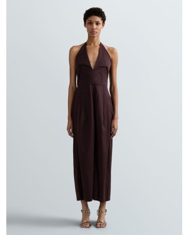 REPLAY VESTITO LUNGO CON SCOLLO A V