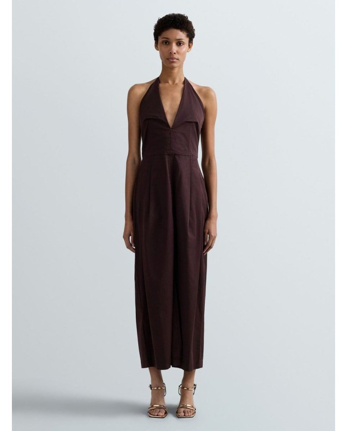 REPLAY VESTITO LUNGO CON SCOLLO A V