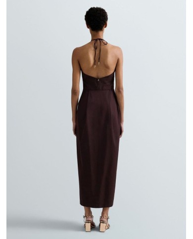 REPLAY VESTITO LUNGO CON SCOLLO A V