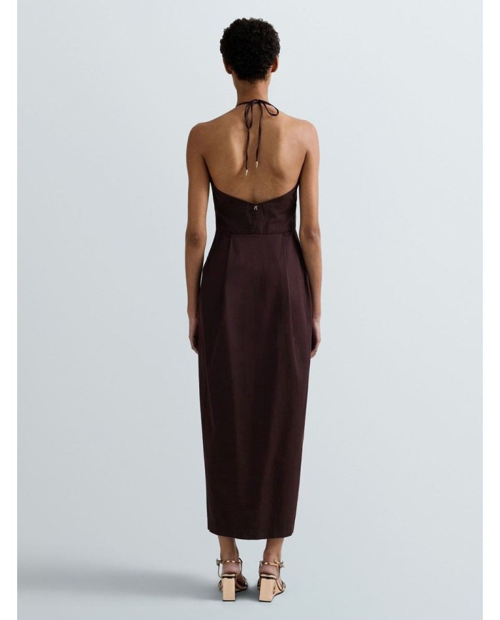 REPLAY VESTITO LUNGO CON SCOLLO A V