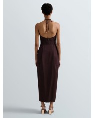 REPLAY VESTITO LUNGO CON SCOLLO A V