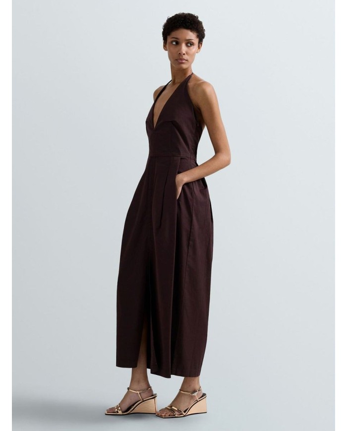 REPLAY VESTITO LUNGO CON SCOLLO A V