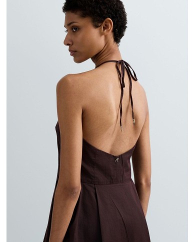 REPLAY VESTITO LUNGO CON SCOLLO A V