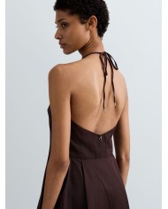 REPLAY VESTITO LUNGO CON SCOLLO A V