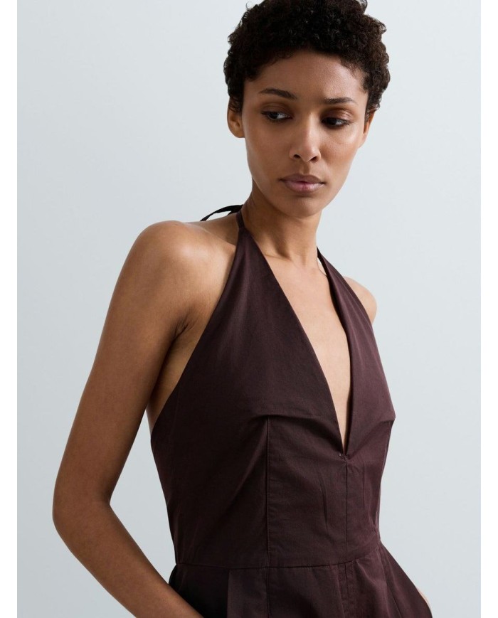 REPLAY VESTITO LUNGO CON SCOLLO A V