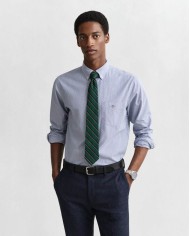 GANT CAMICIA CLASSICA IN POPELINE A RIGHE BANKER REGULAR FIT