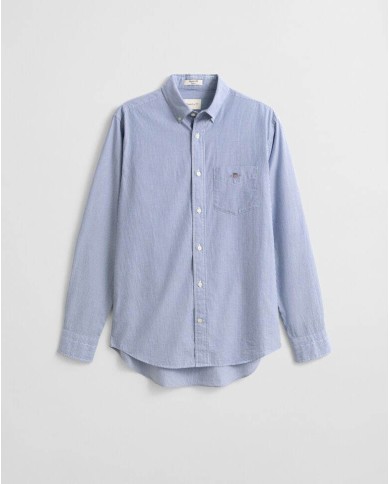 GANT CAMICIA CLASSICA IN POPELINE A RIGHE BANKER REGULAR FIT