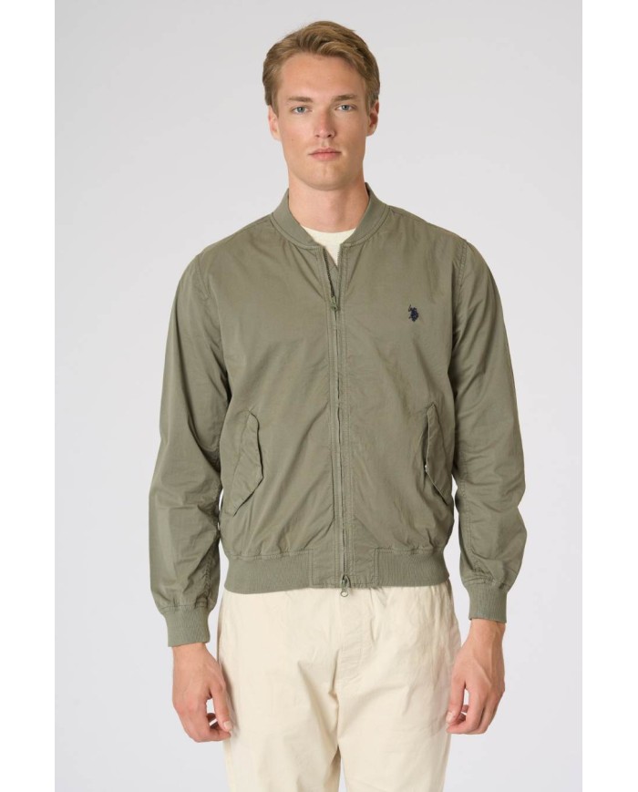 U.S. POLO BOMBER FULL ZIP CON TASCHE