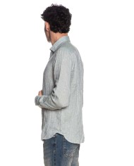 U.S. POLO CAMICIA SLIM FIT IN LINO CON COLLETTO FRANCESE