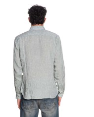 U.S. POLO CAMICIA SLIM FIT IN LINO CON COLLETTO FRANCESE