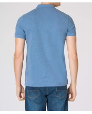 U.S. POLO POLO SHIRT A MANICHE CORTE IN COTONE MELANGE