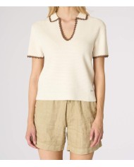 U.S. POLO MAGLIA CON RICAMI SUI BORDI