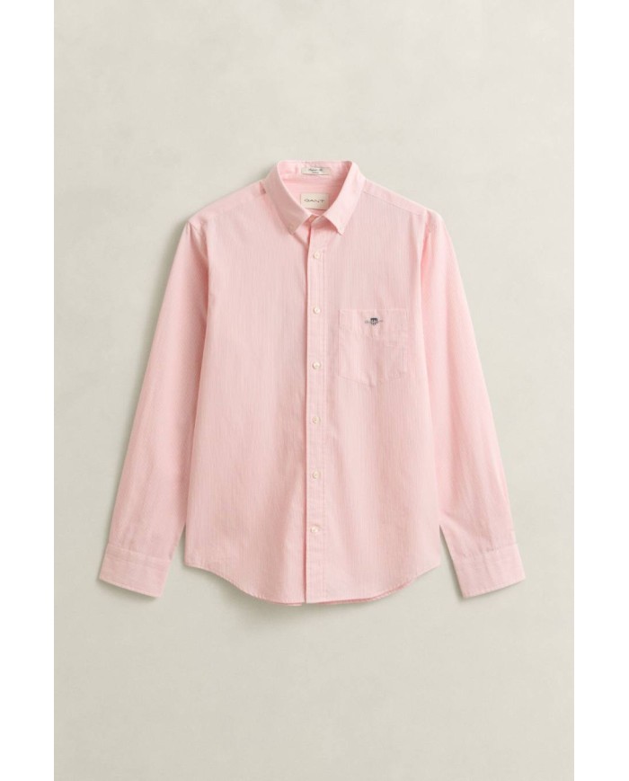 GANT CAMICIA CLASSICA IN POPELINE A RIGHE BANKER REGULAR FIT