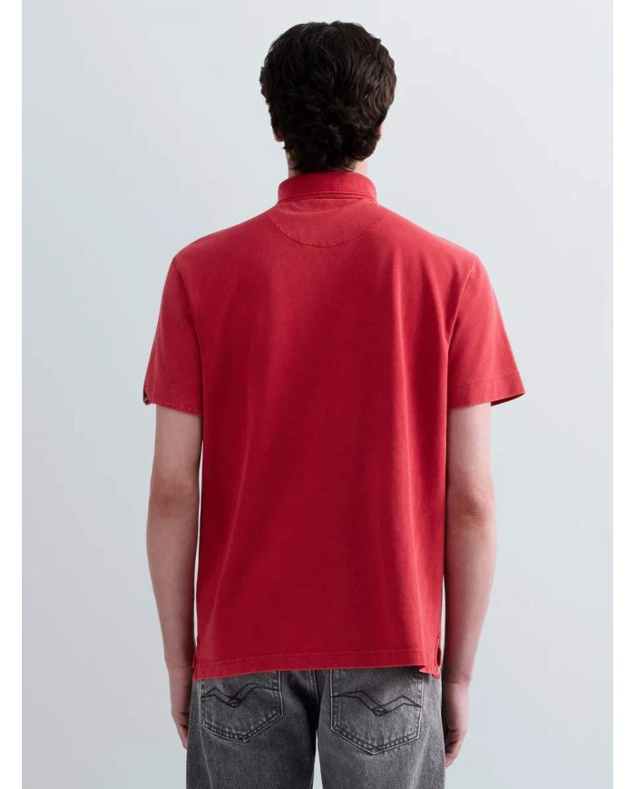 REPLAY POLO IN PIQUET DI COTONE CON RICAMO