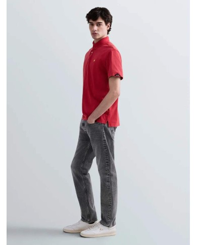 REPLAY POLO IN PIQUET DI COTONE CON RICAMO