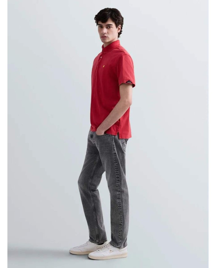 REPLAY POLO IN PIQUET DI COTONE CON RICAMO