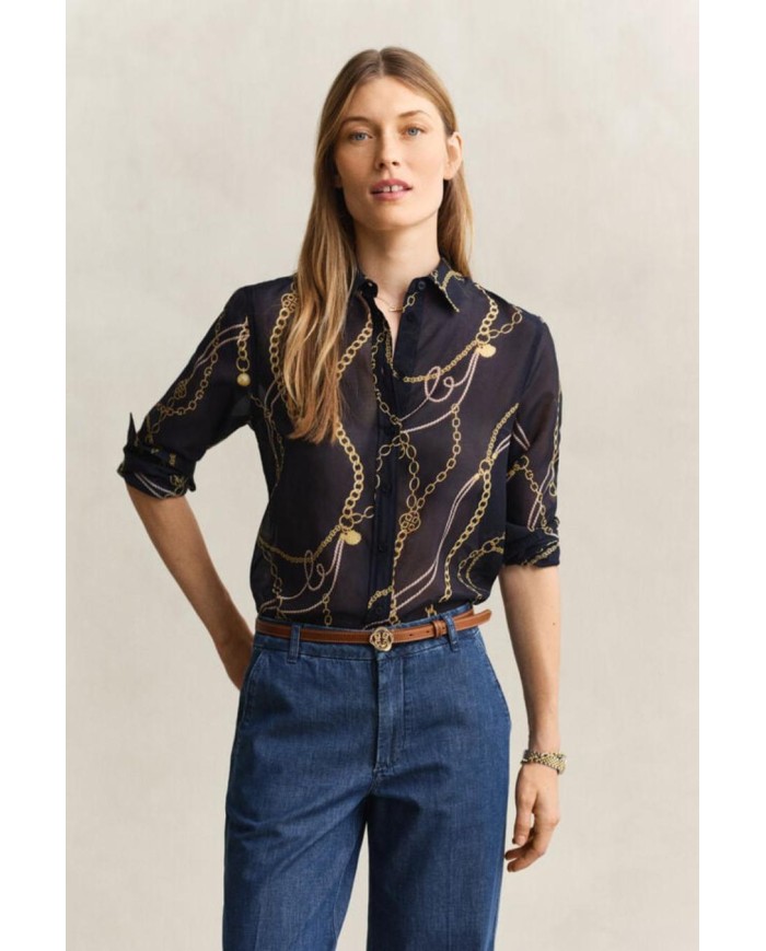 GANT CAMICIA IN COTONE E SETA