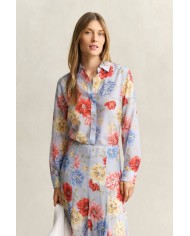 GANT CAMICIA IN SETA E COTONE A FIORI