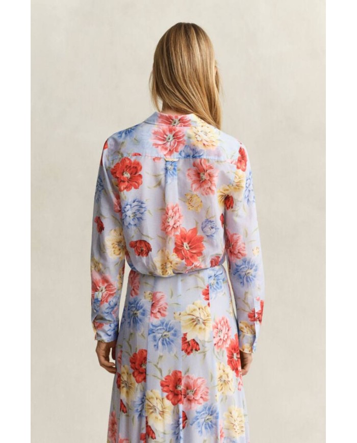 GANT CAMICIA IN SETA E COTONE A FIORI