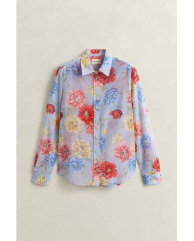 GANT CAMICIA IN SETA E COTONE A FIORI