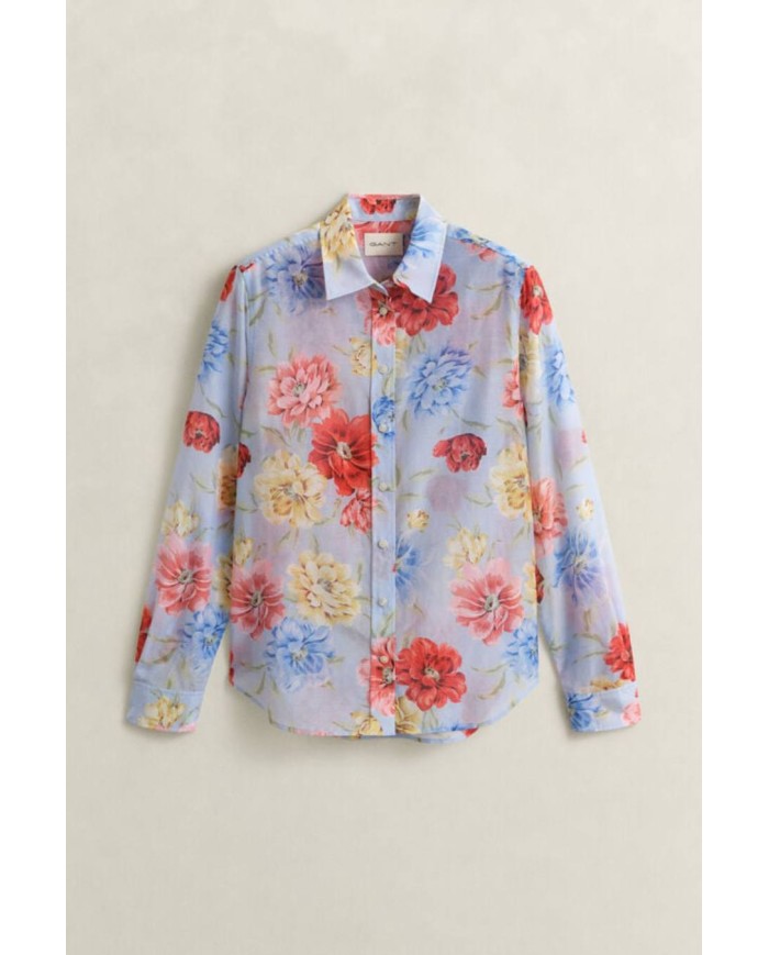 GANT CAMICIA IN SETA E COTONE A FIORI