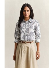 GANT CAMICIA IN LINO CON STAMPA FLOREALE