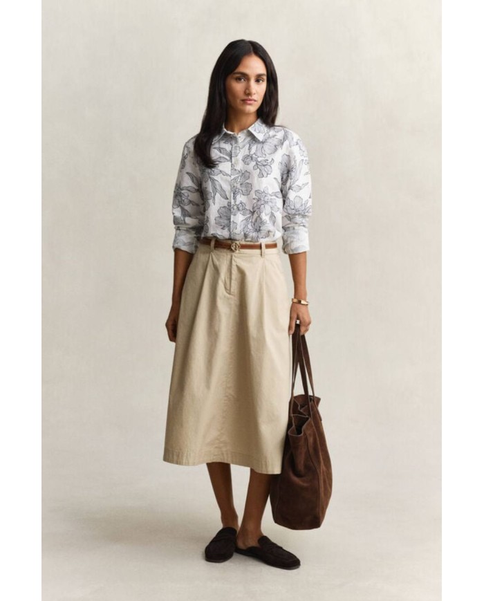GANT CAMICIA IN LINO CON STAMPA FLOREALE