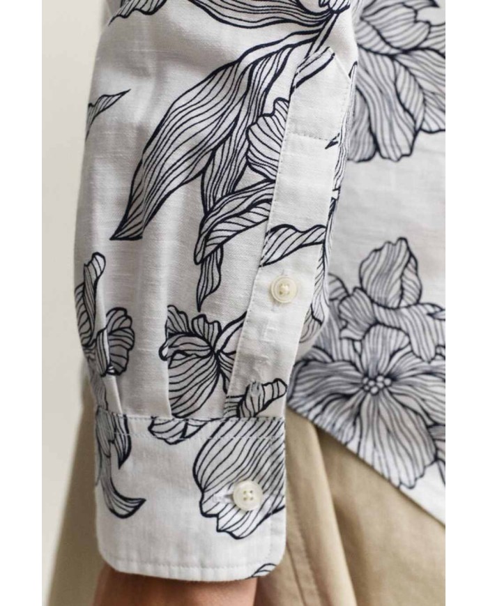 GANT CAMICIA IN LINO CON STAMPA FLOREALE