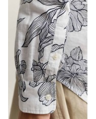 GANT CAMICIA IN LINO CON STAMPA FLOREALE