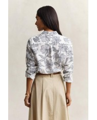 GANT CAMICIA IN LINO CON STAMPA FLOREALE