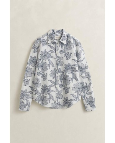 GANT CAMICIA IN LINO CON STAMPA FLOREALE