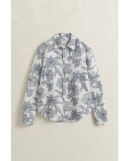 GANT CAMICIA IN LINO CON STAMPA FLOREALE