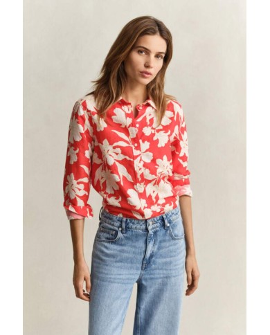 GANT CAMICIA IN LINO CON STAMPA FLOREALE