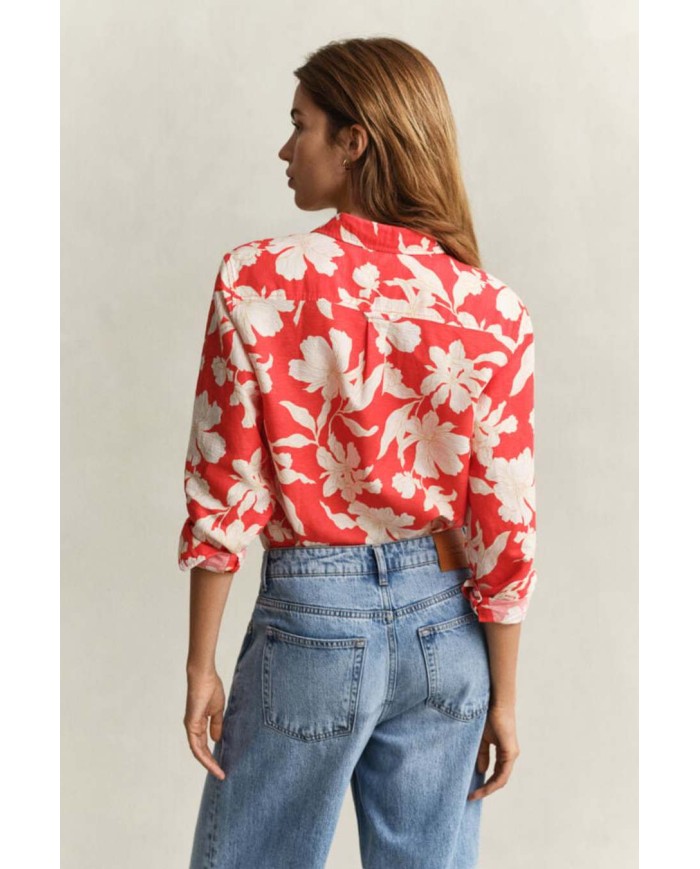 GANT CAMICIA IN LINO CON STAMPA FLOREALE