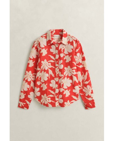 GANT CAMICIA IN LINO CON STAMPA FLOREALE