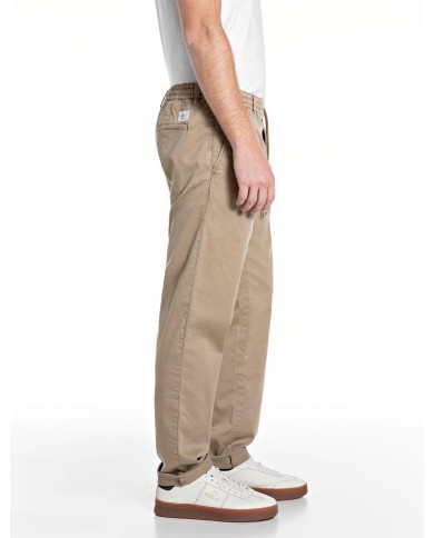REPLAY PANTALONI TAPERED FIT CON COULISSE