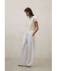 ECOALF PANTALONI DI LINO MOSSI