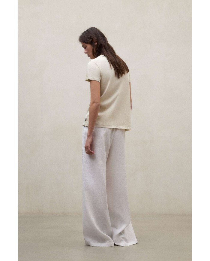 ECOALF PANTALONI DI LINO MOSSI