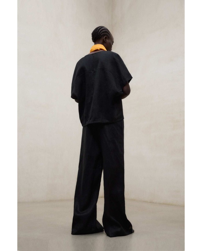 ECOALF PANTALONI DI LINO MOSSI