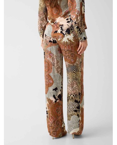 MARCIANO GUESS PANTALONI IN VISCOSA STAMPATI