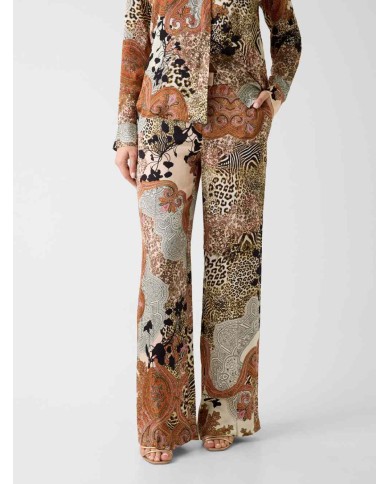 MARCIANO GUESS PANTALONI IN VISCOSA STAMPATI